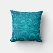 Coussin Moderne Aqua Blue tendance (Recto)