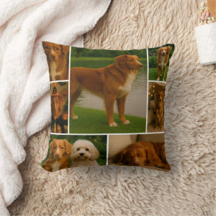 Coussin Moderne cadeau personnalisé collage photo personna