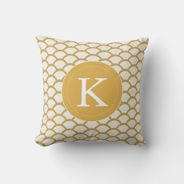 Coussin moderne de feston de parties scintillantes (Recto)