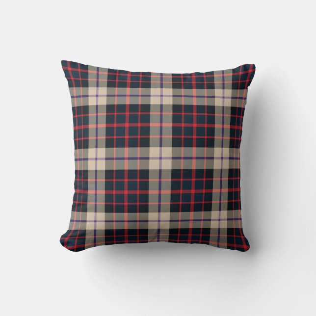 Coussin moderne de tartan de Williamson (Recto)