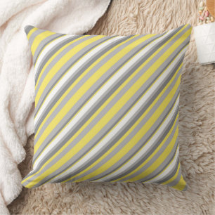 Coussin Moderne diagonale multilarge rayure sans couture