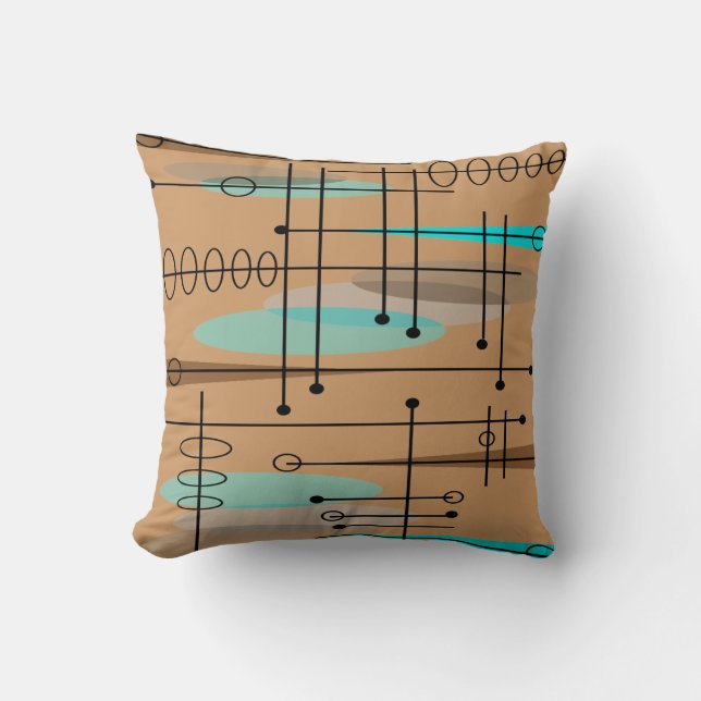 Coussin moderne du milieu du siècle 11 (Recto)