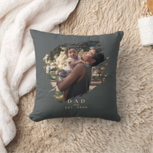 Coussin Moderne Élégant Chic Tendance Photo Fête des Pères