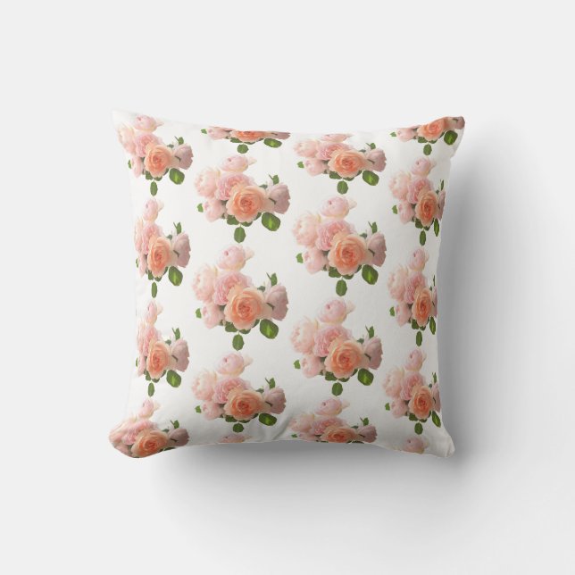 Coussin Moderne Elégant Modèle tendance Roses personnalisé (Recto)