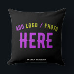 COUSSIN MODERNE ET MODERNE PERSONNALISABLE NOIR VÉRIFIÉ<br><div class="desc">VOUS POUVEZ CHANGER,  REDIMENSIONNER OU AJOUTER LOGO,  PHOTO,  TEXTE ET COULEURS COMME VOUS LE SOUHAITEZ.MERCI.</div>