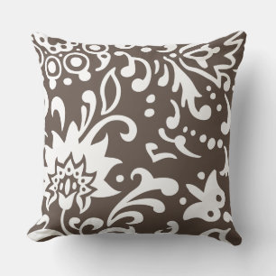 Coussin Moderne et tendance Tourbillonnant Fleurs Abstrait