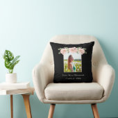 Coussin Moderne, Fleur Rose florale remise de diplôme prom (Chaise)