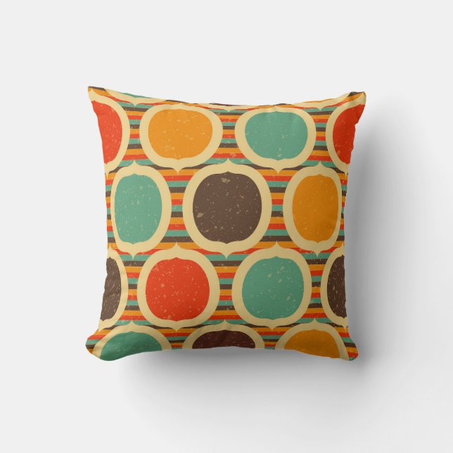 Coussin Moderne géométrique du milieu du siècle 5 (Recto)