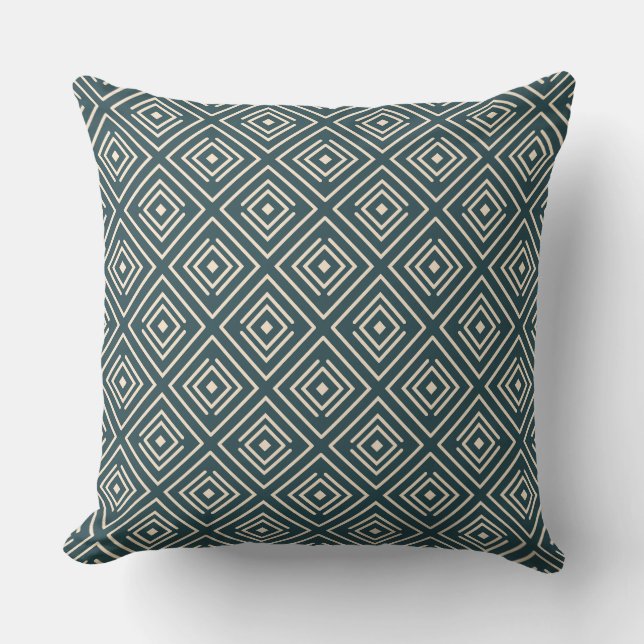 COUSSIN MODERNE GRISE VERT JEU (Recto)