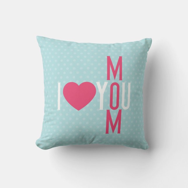 Coussin Moderne Je t'aime maman (Recto)