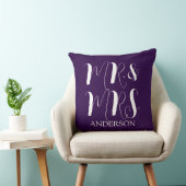 Coussin Moderne Mariage Script Mari et Femme (Chaise)