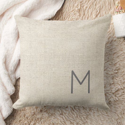 Coussin Moderne Masculin Neutre INITIALE, NOM COMPLET déco (Couverture)