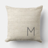 Coussin Moderne Masculine Neutre INITIALE, NOM COMPLET déc (Recto)