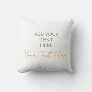 Coussin Moderne Minimaliste Personnalisé Ajouter Texte
