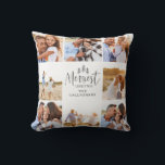 Coussin moderne minimaliste plus joyeux Noël multi photo c<br><div class="desc">Joyeux Noël rustique multi photo cadeau de vacances. cadeau parfait pour la famille ou les amis,  customisez avec vos photos de famille pour marquer la saison festive</div>