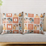 Coussin Moderne MOM Personnalisé Bloc 12 Photo Collage<br><div class="desc">Voici le cadeau parfait pour le meilleur MOM jamais réalisé - un coussin photo-collage personnalisé! Cette coussin moderne et élégante offre de l'espace pour 12 images spéciales, MOM audacieuse dans un design de bloc de couleur, créant un cadeau unique et sentimental que toute mère adorerait. Avec les espaces pour ajouter...</div>