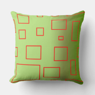 Coussin Moderne Motif Vert Design géométrique Jeu d'oreill