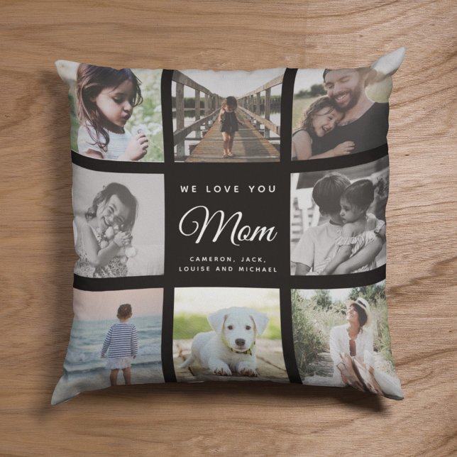 Coussin Moderne NOUS VOUS AIMONS Maman Fête des Mères Coll (Créateur téléchargé)