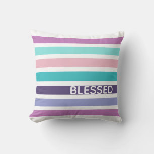 Coussin Moderne Pastel Striped Christian BLESSEE
