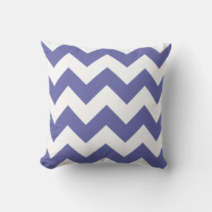 Coussin Moderne Périwinkle Chevron Motif Jeu d'oreiller