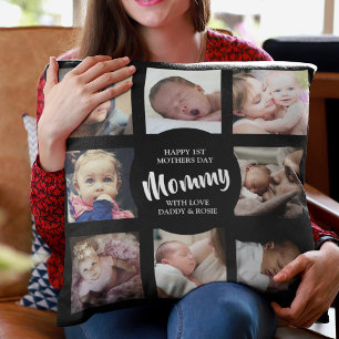Coussin Moderne Première fête des mères Plaid de colla