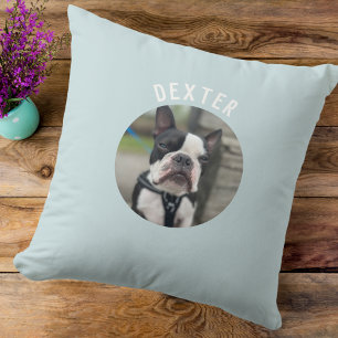 Coussin Moderne Simple Animaux Photo Pale Blue Personnalis