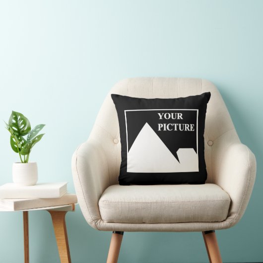 Coussin Moderne simple Créez votre propre image Mariage (Chaise)