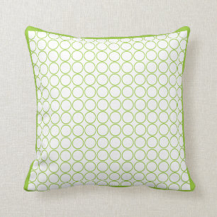 coussin moderne vert et blanc