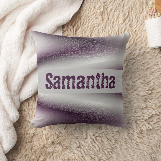 Coussin Moderne violet blanc gras Abstrait bébé (Couverture)