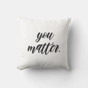 Coussin Moderne Vous Comptez Motivation Positive Citation