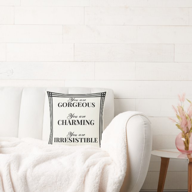 Coussin Moderne Vous Êtes Une Superbe Couleur De Crème (Canapé)