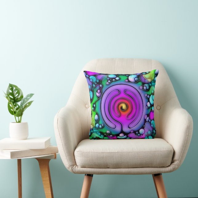 Coussin Modes de vie - Art Neurographique Motif 2 (Chaise)