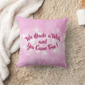 Coussin Modifier Le Nom Texte Nous Avons Fait Un Souhait E (Couverture)