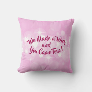 Coussin Modifier Le Nom Texte Nous Avons Fait Un Souhait E