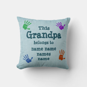 Coussin Modifier tous les noms - Ce grand-père appartient 