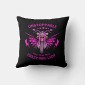 Coussin Modifier tout le texte Ajouter un nom Pink Motorcy (Verso)