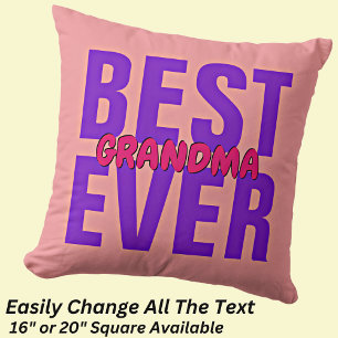 Coussin Modifier TOUT Le Texte Meilleur Nom De Mot Grand-M