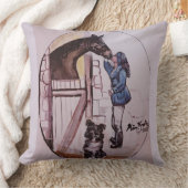 Coussin Moi avec bébé cheval de course Jamie (Couverture)