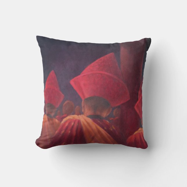 Coussin Moines bouddhistes Bhutan 2012 (Recto)