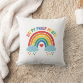 Coussin Mois de la fierté arc-en-ciel Design de gravure vi (Couverture)