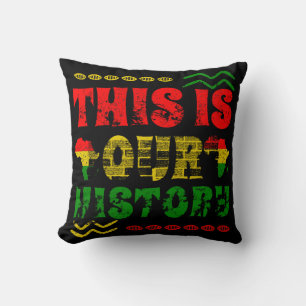 Coussin Mois de l'histoire des Noirs, Afro-Américains