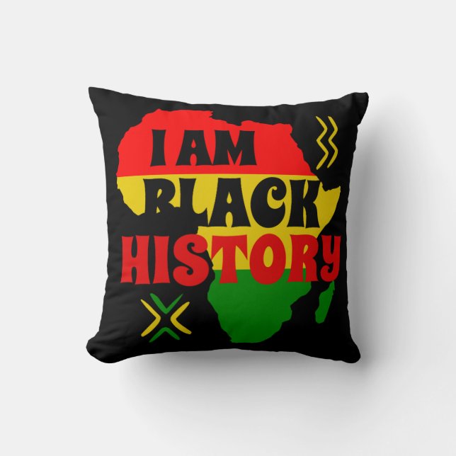 Coussin Mois de l'histoire des Noirs, Afro-Américains (Recto)