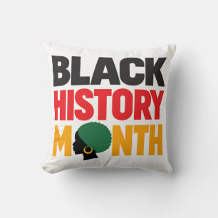 Coussin Mois de l'histoire des Noirs Fierté Patrimoine Cul