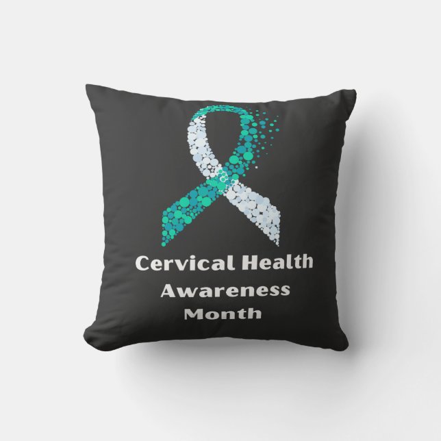 Coussin mois de sensibilisation à la santé cervicale T-shi (Recto)