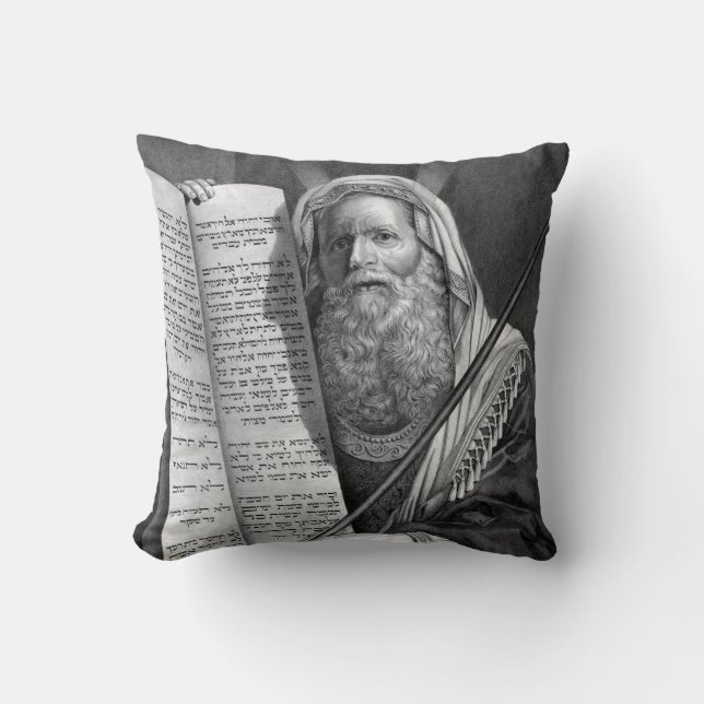 coussin "Moïse et les dix commandements" (Recto)