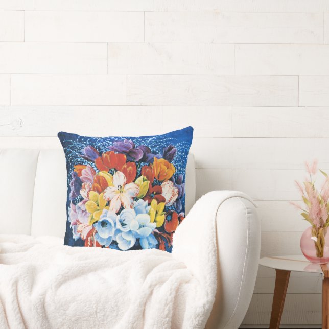 Coussin Moise Kisling, Bouquet de Tulipes, (Canapé)