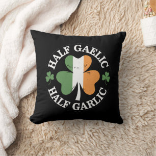 Coussin Moitié gaélique moitié irlandais italien St. Patri