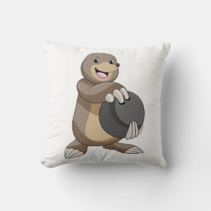 Coussin Mole à Bowling avec Bowling balle