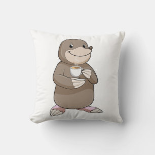 Coussin Mole avec Coffee Cup