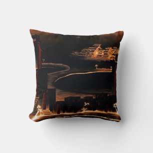 Coussin "Moments After" - mystérieux art cryptique.